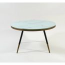 Стол журнальный SIGNAL VEGA B мраморный эффект/черный, 80/45